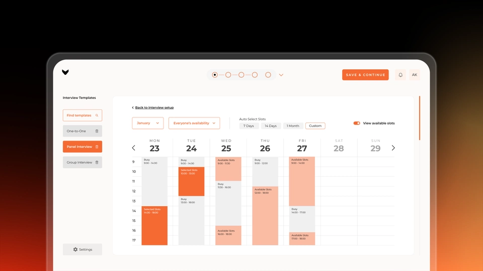 Scheduling Slide